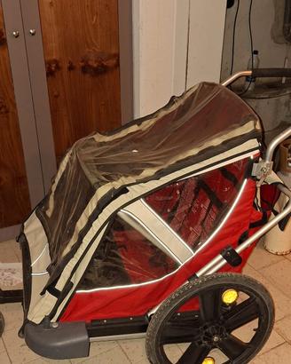 rimorchio bicicletta per bambini 