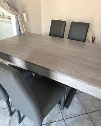 Tavolo conforama estendibile 160x90 + 4 sedie