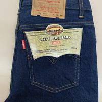 Jeans Levis 505 0217 Vintage Uomo 30x36 Blu Denim