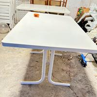 Tavolo da esterno bianco 120x75 in ferro
