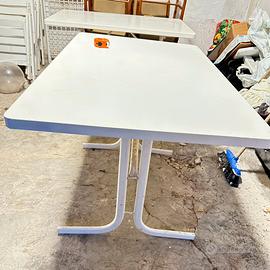 Tavolo da esterno bianco 120x75 in ferro