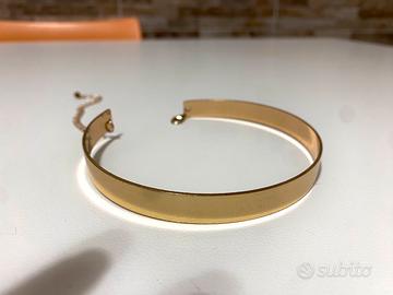 Collana Choker Rigida Dorata