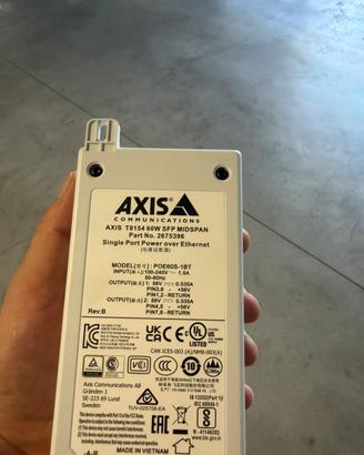 Alimentatore POE Axis T8154 60W SFP Midspan