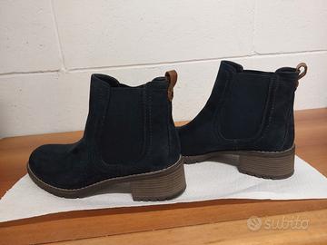 stivaletti blu scuro scamosciati