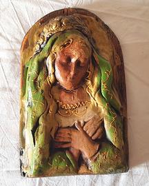Scultura Madonna altorilievo capoletto votivo