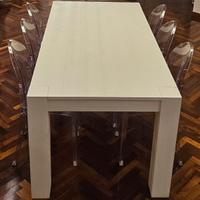 Tavolo allungabile in Abete bianco 90x180-275