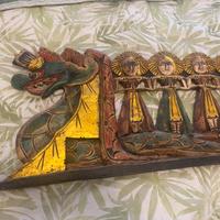 Fregio legno Processione testiera