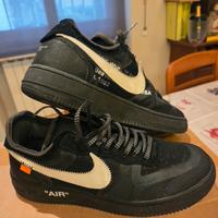 Nike Air Force 1 Off White Black white TG 44 