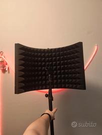 Supporto microfono + filtro di isolamento acustico