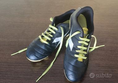 Scarpe Calcio Bambino Diadora Nero Giallo Fluo N36