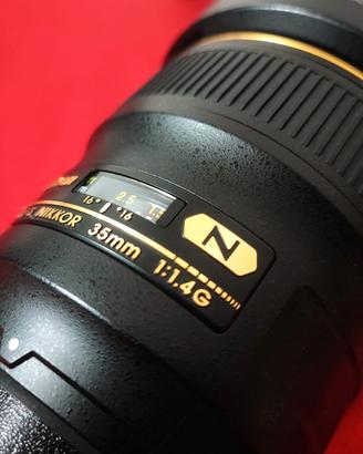 Nikon Nikkor AF-S 35mm f1.4 G Nano nuovo
