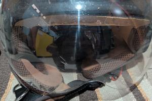 casco jet helni Milano taglia s nero lucido 