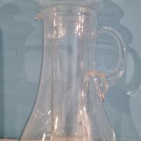 Caraffa in vetro con portaghiaccio interno