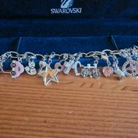 bracciale swarovski  con charms