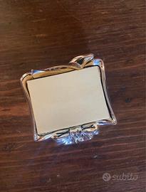 Porta  post it laminato argento