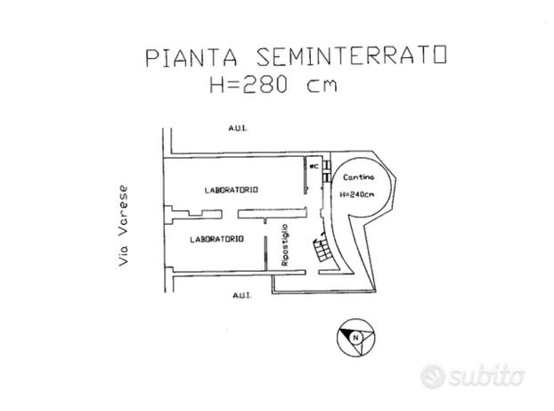 LABORATORIO PIANO TERRA TRASFORMABILE IN BOX!!!!