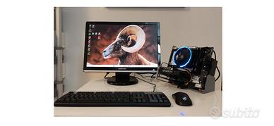 Mini PC Gaming Intel i5 16GB RAM RTX2060 Monitor