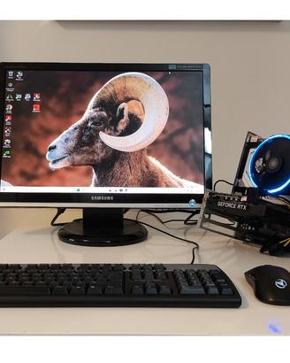 Mini PC Gaming Intel i5 16GB RAM RTX2060 Monitor
