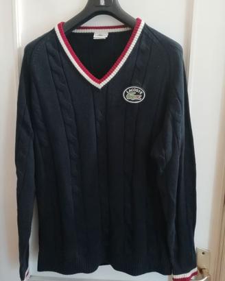 maglione Lacoste estivo macro logo raro nuovo xl