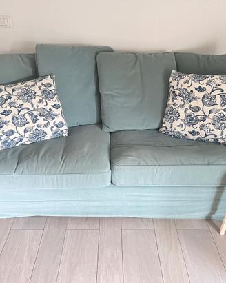 Divano letto Grönlid 3 posti con puff contenitore