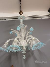 lampadario in vetro di murano 