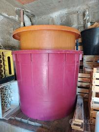 Botte  in vetroresina più mastello