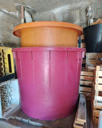 Botte  in vetroresina più mastello