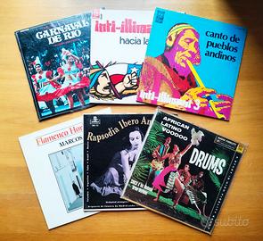 vari dischi folk, world e musica tradizionale