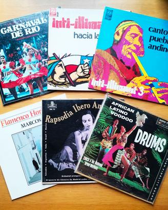 vari dischi folk, world e musica tradizionale