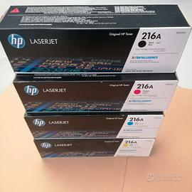 4 TONER ORIGINALI A COLORI  HP  SERIE 216A