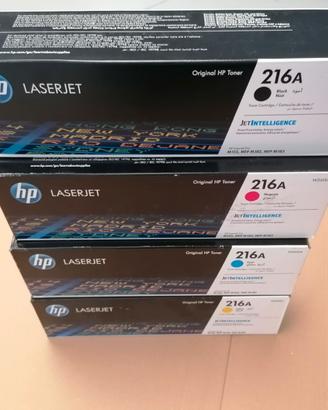 4 TONER ORIGINALI A COLORI  HP  SERIE 216A