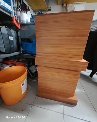 2 comodini in legno teck