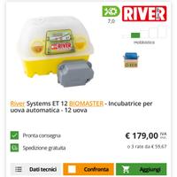 Incubatrici uova River- Novital