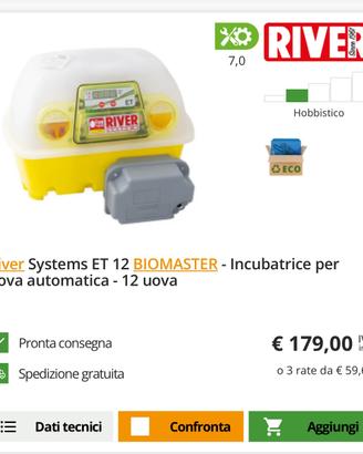 Incubatrice e umidificatore River