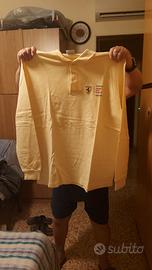 maglietta maniche lunghe gialla ferrari 