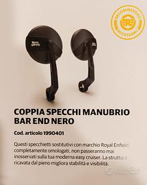 Coppia specchi a manubrio Royal Enfield 