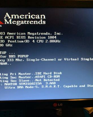 Computer PC desktop Intel Pentium 4 CPU 2,8GHz Pro