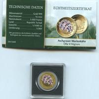 MONETA ORO 999 COCCINELLA PORTA FORTUNA WILDLIFE N