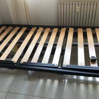 Letto 100x190 rete a doghe elettrica + materasso