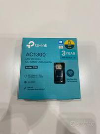Usb Scheda Di Rete WI-FI TP LINK AC 1300