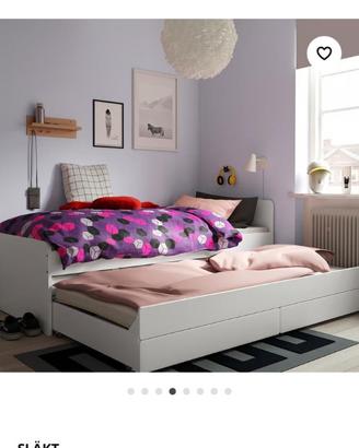 Letto Ikea con secondo letto estraibili e cassetti