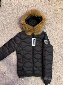 blauer nero opaco con pelliccia da donna S