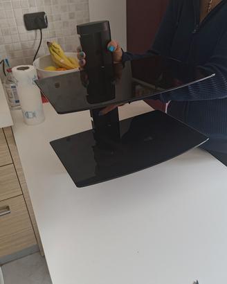 Mensole per decoder tv vetro da muro