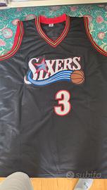 Maglia Sixers autografata Allen Iverson COA Becket