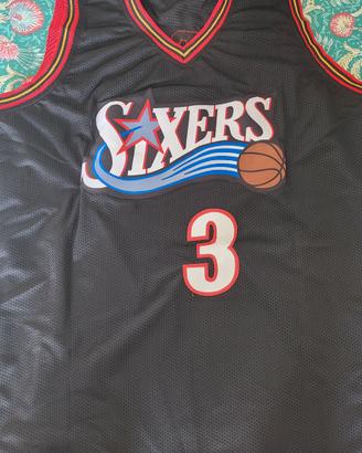 Maglia Sixers autografata Allen Iverson COA Becket