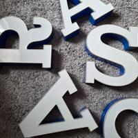 lettere in plexiglass