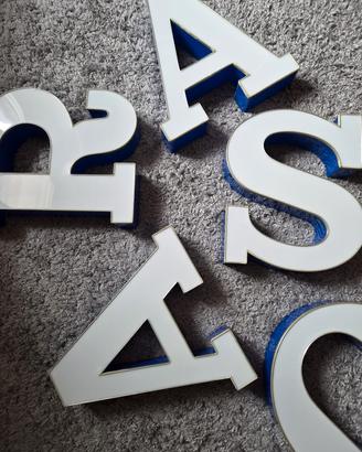 lettere in plexiglass