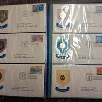 Serie di 6 buste con moneta -Isole Vergini inglesi