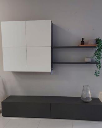 Parete attrezzata per soggiorno mobile tv