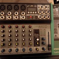 Mixer 6 canali Zzip con multieffetto e Bluetooth 